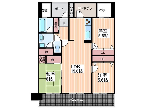 トレゾァ西原の物件間取画像